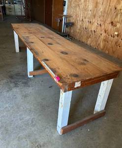 lot 14866 image: Wooden Work Bench