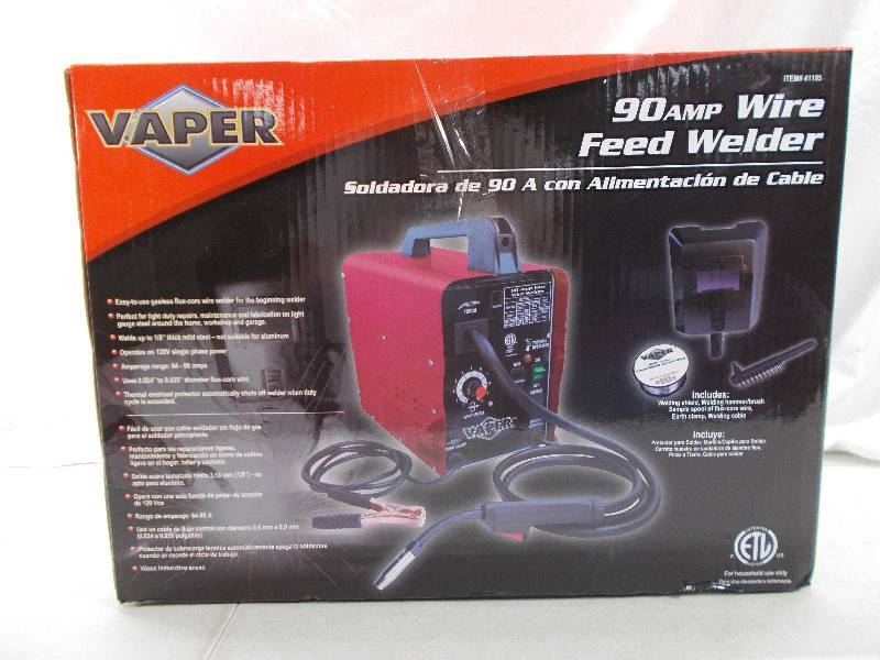 lot 1639 image: Vapor 90 AMP Welder