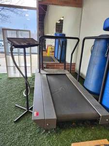 lot 21017 image: Professional Treadmill with Digital Display Stand and Safety Rails