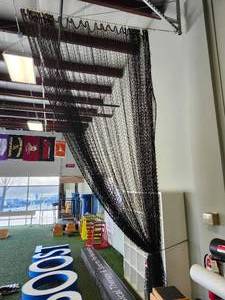 lot 21043 image: Commercial Grade Black High Batting Curtain Netting