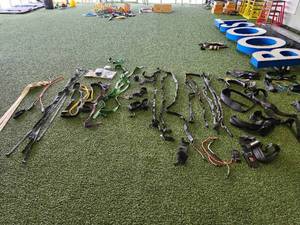 lot 21044 image: Resistance Band Set with Multiple Bands and Attachments