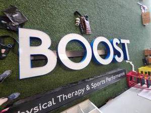lot 21048 image: Commercial Channel Letter Sign - BOOST&nbsp