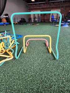 lot 21063 image: Multi-Colored Agility Training Hurdles Set