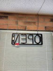 lot 21105 image: Mystiq LED Open Sign with Flash Controls