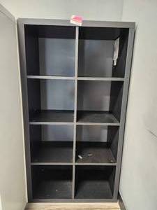lot 21125 image: 8-Cube Storage Organizer Shelf Unit - Black
