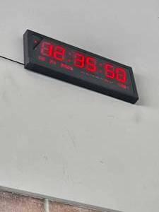 lot 21138 image: Digital LED Wall Clock and Numeer Quartz Wall Clock Lot