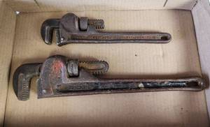 lot 349 image: Rigid Heavy Duty Pipe Wrenches - 10 and 14