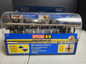 lot 361 image: Ryobi 14-Piece Forstner Bit Set A9FS14