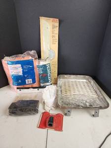 lot 362 image: Painting Supplies - Drop Cloth, Shields, Brushes and Accessories