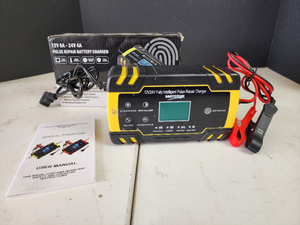 lot 370 image: ANITOZUN 12V24V Intelligent Pulse Repair Battery Charger 8A4A
