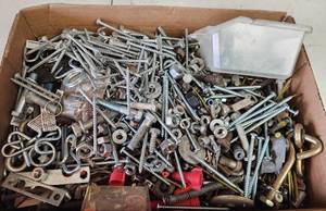 lot 414 image: Mixed Hardware Lot - Screws, Nuts, Bolts and Fasteners