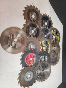 lot 417 image: 7-14 inch Circular Saw Blades - ACE, Oldham, Credo