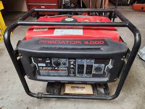 lot 10 image: Predator 4000 Portable Generator 32004000 Watts