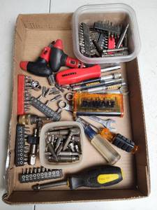 lot 430 image: Mixed Tool Lot - DeWalt, Tekton, Craftsman Screwdrivers and Bits