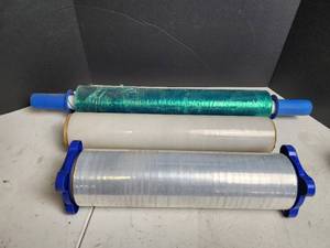 lot 439 image: Industrial Stretch Film Wrap Rolls with Dispensers