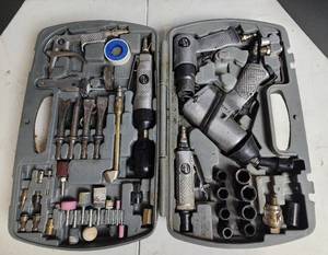 lot 453 image: DAPC Pneumatic Air Tool Kit with Impact Wrench and Accessories