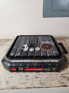 lot 497 image: Drill Master 4-12 Tile Saw with Wet Tray Model 69230 (Powers On)