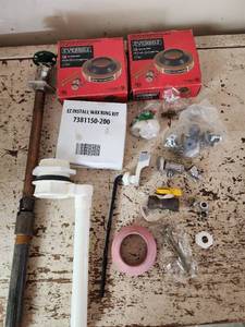 lot 505 image: Everbilt Extra Thick Reinforced Wax Ring Kit and Other Plumbing Supplies