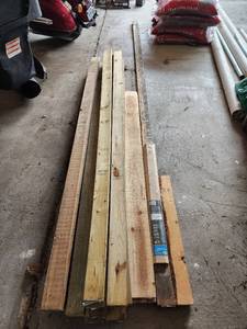 lot 566 image: Pressure Treated Lumber Assortment with Threshold