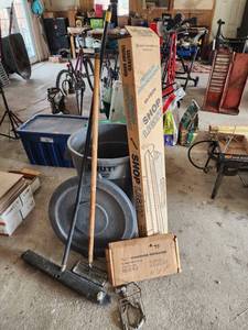 lot 575 image: Lights of America Hi-Tech Shop Light, Leigh Undereaves Ventilators, Trash Can and More