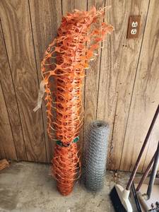 lot 591 image: Construction Safety Fencing, Galvanized Chicken Wire, Brass Pipe Fittings, and More