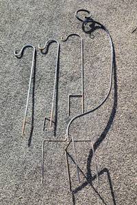 lot 917 image: 3 - 24in. Shepherds Hooks and 48in. Shepherds Hook