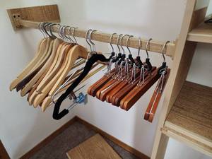 lot 736 image: Wooden Clothes Hangers