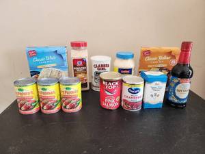 lot 759 image: Food Items - Cake Mix, Sauces, and Baking Supplies