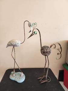 lot 763 image: 28in Tall Yard Decor Birds