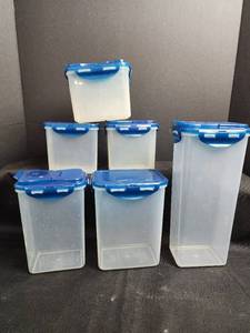 lot 67 image: Lock & Lock Food Storage Container Set - 6 Piece
