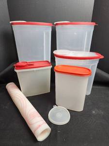 lot 74 image: 2-Tupperware Food Storage Containers and Rubbermaid Containers