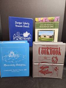 lot 115 image: Church Community Cookbook Collection - 4 Recipe Books