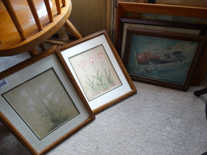 lot 171 image: Lot of 7 framed wall art pictures