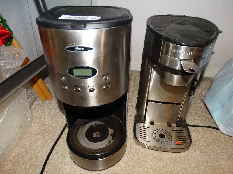 lot 266 image: Oster and Hamilton Beach coffee makers