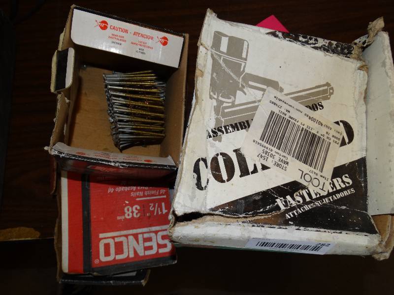 lot 282 image: Nail gun nails- 3 boxes of various sizes
