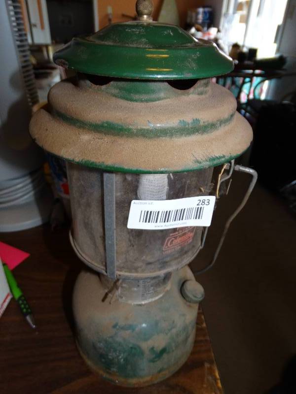 lot 283 image: Vintage coleman keroseme lantern
