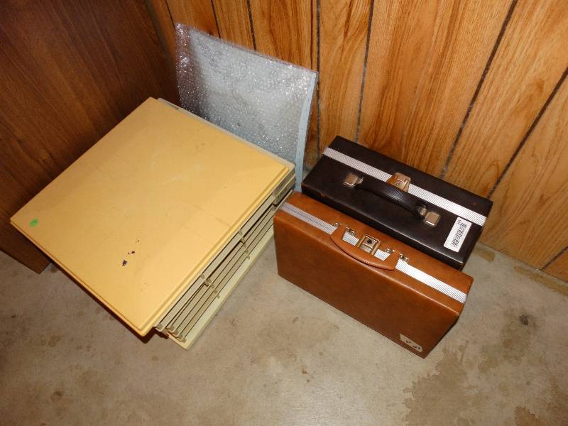 lot 363 image: Cassette & 8 track tapes, storage bin, lot of books