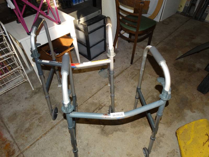 lot 398 image: 2 folding walkers