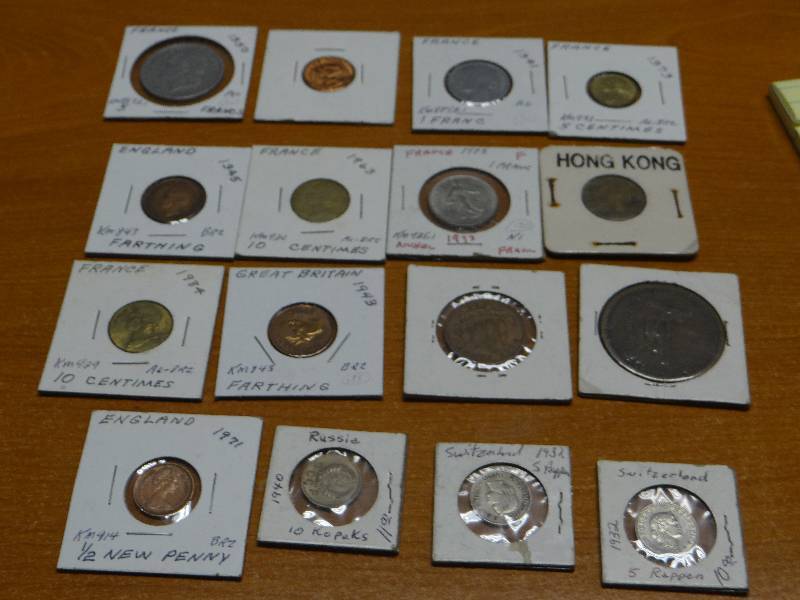 lot 116 image: Collection of 16 foreign coins