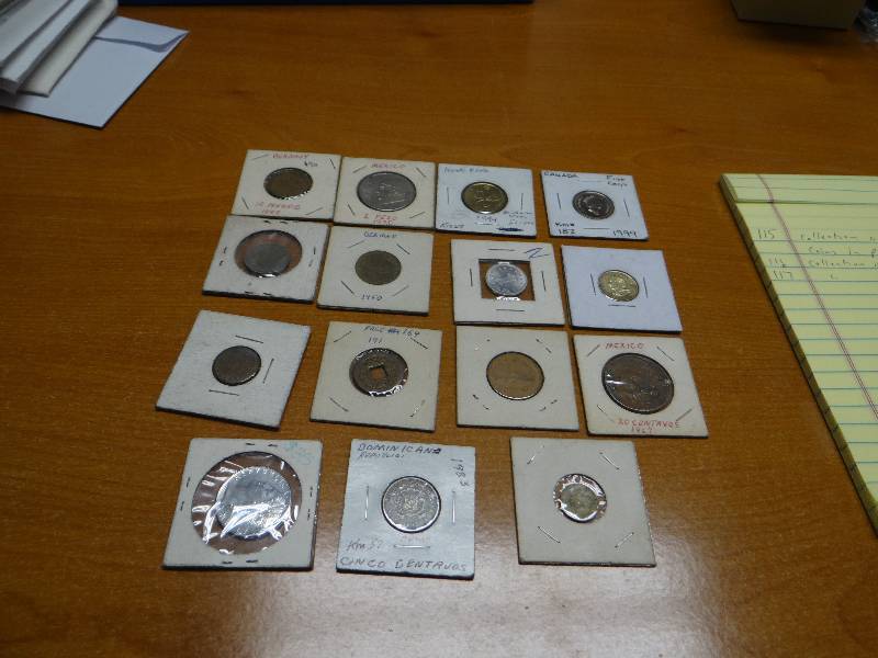 lot 117 image: Collection of 15 foreign coins