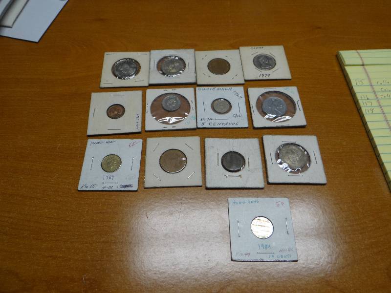 lot 118 image: Collection of 13 foreign coins