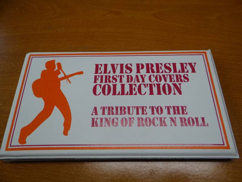 lot 154 image: Elvis Presley first day cover collection in book