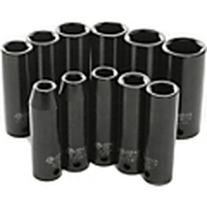 lot 221 image: Performance Tool M590DB 11pc 12 Dr SAE DW Impact Skt