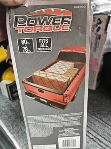 lot 279 image: Power Torque Universal Truck Bed Bungee Net 60x78 inch