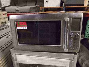 lot 6915 image: Beeville Stainless Steel Microwave