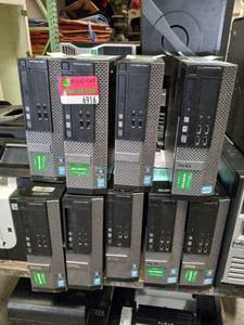 lot 6916 image: (6) Optiplex 3020 (3) 790 Computer Towers Parts Unitd