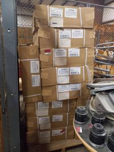 lot 6925 image: (10) New Whitney Bros WB9507A Folding Side Cribs With Teething Rails