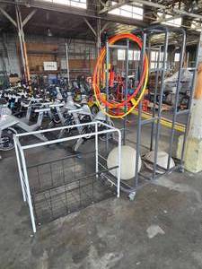 lot 19520 image: (2) Exercise Fitness Ball Storage Racks