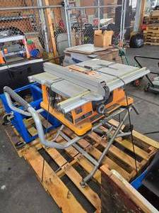 lot 19547 image: Ridgid Portable Table Saw Model TS2410LS