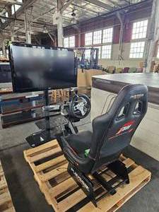 lot 21586 image: Playseat Racing game system W LG 42in TV